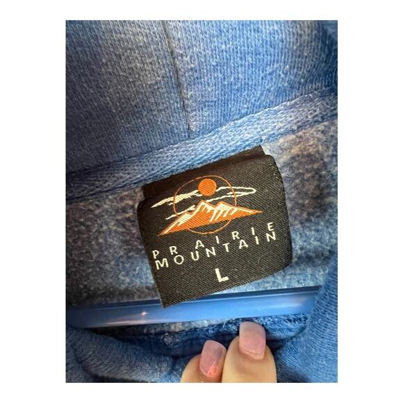 Mens Hoodie Sweatshirt Pullover Casual Grunge Gorpcore Lake George Large - Picture 4 of 6